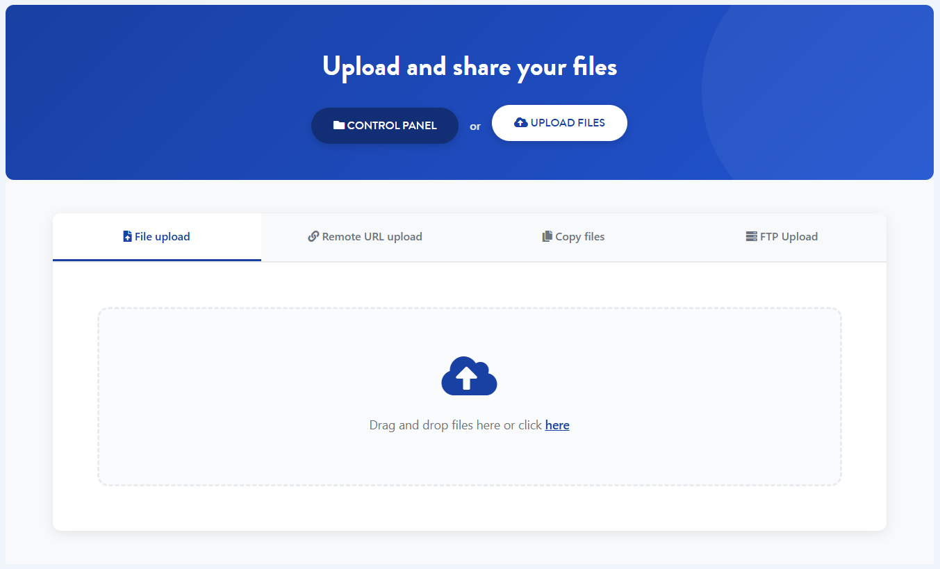 Upload Interface